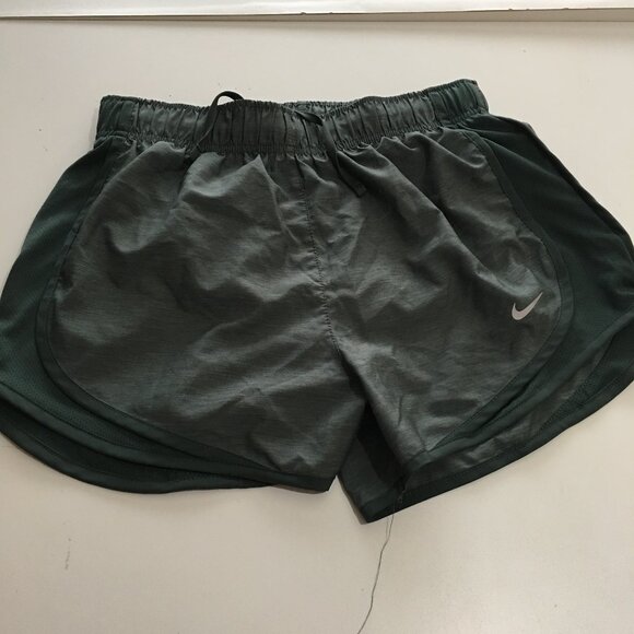 Nike Tempo Women's Small Dri-FIT Mid-Rise Brief-Lined Running Shorts Green - Picture 1 of 11